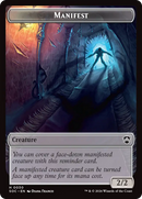 Elemental (0020) // Manifest Double-Sided Token [Secrets of Strixhaven Commander Tokens] - Destination Retro