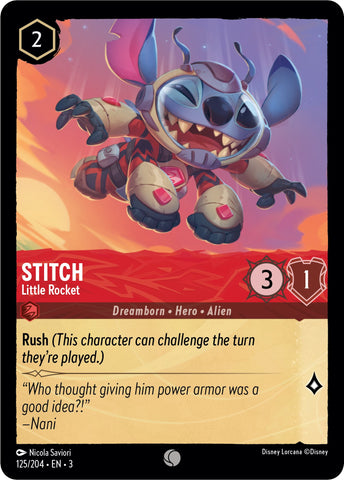 Stitch - Little Rocket (125/204) [Into the Inklands] - Destination Retro