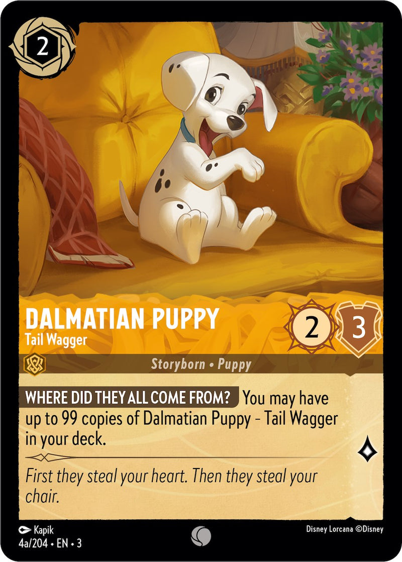 Dalmatian Puppy - Tail Wagger (4a) (4a/204) [Into the Inklands] - Destination Retro