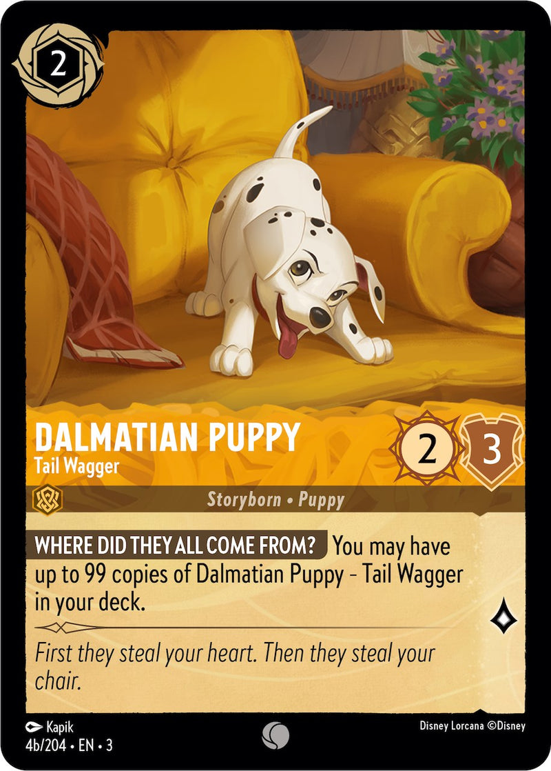 Dalmatian Puppy - Tail Wagger (4b) (4b/204) [Into the Inklands] - Destination Retro