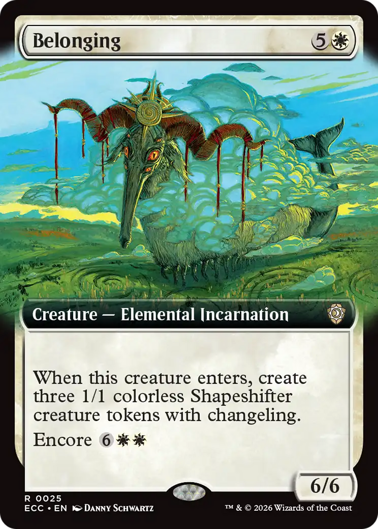 Belonging (Extended Art) [Lorwyn Eclipsed Commander] - Destination Retro