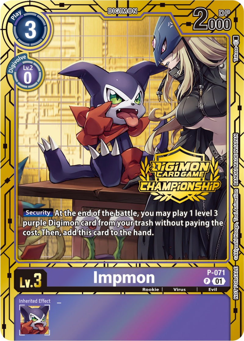 Impmon [P-071] (Championship 2023 Gold Card Set) [Promotional Cards] - Destination Retro