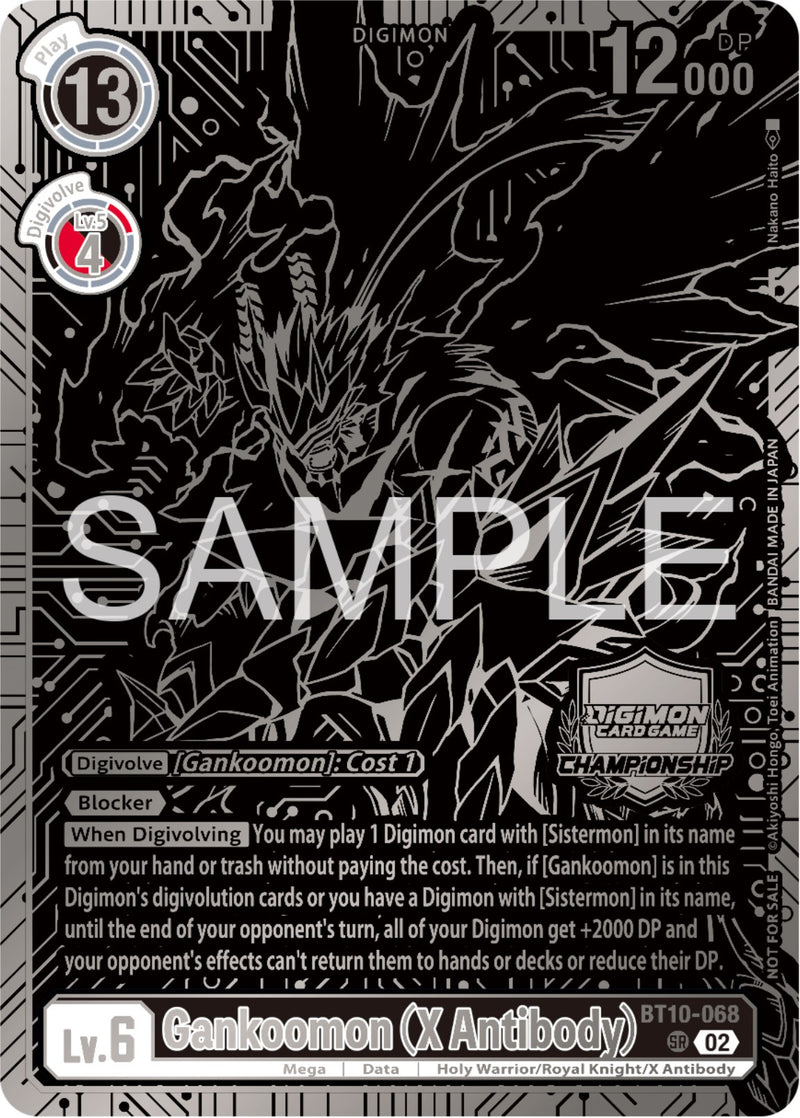 Gankoomon (X Antibody) [BT10-068] (2023 Championship Finals 2nd Place) [Xros Encounter Promos] - Destination Retro