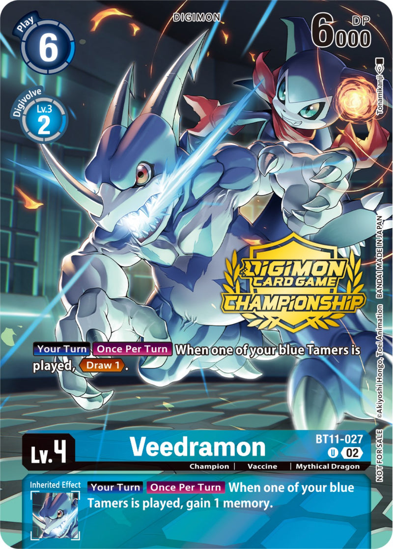 Veedramon [BT11-027] (Championship 2023 Tamers Pack) [Dimensional Phase Promos] - Destination Retro