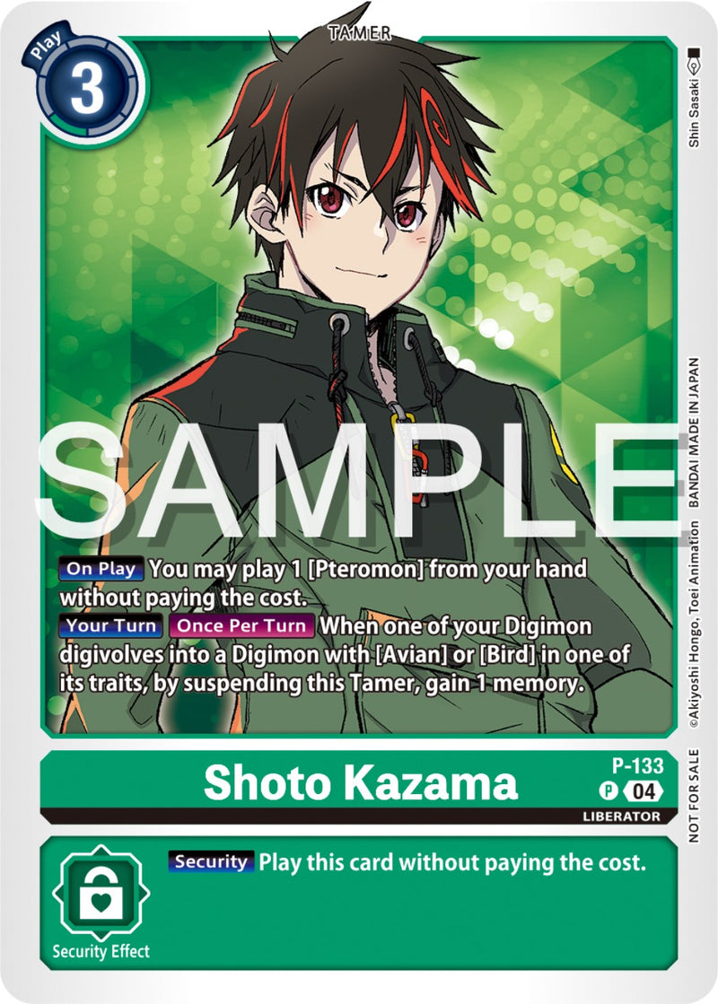 Shoto Kazama [P-133] (Digimon Liberator Promotion Pack) [Promotional Cards] - Destination Retro