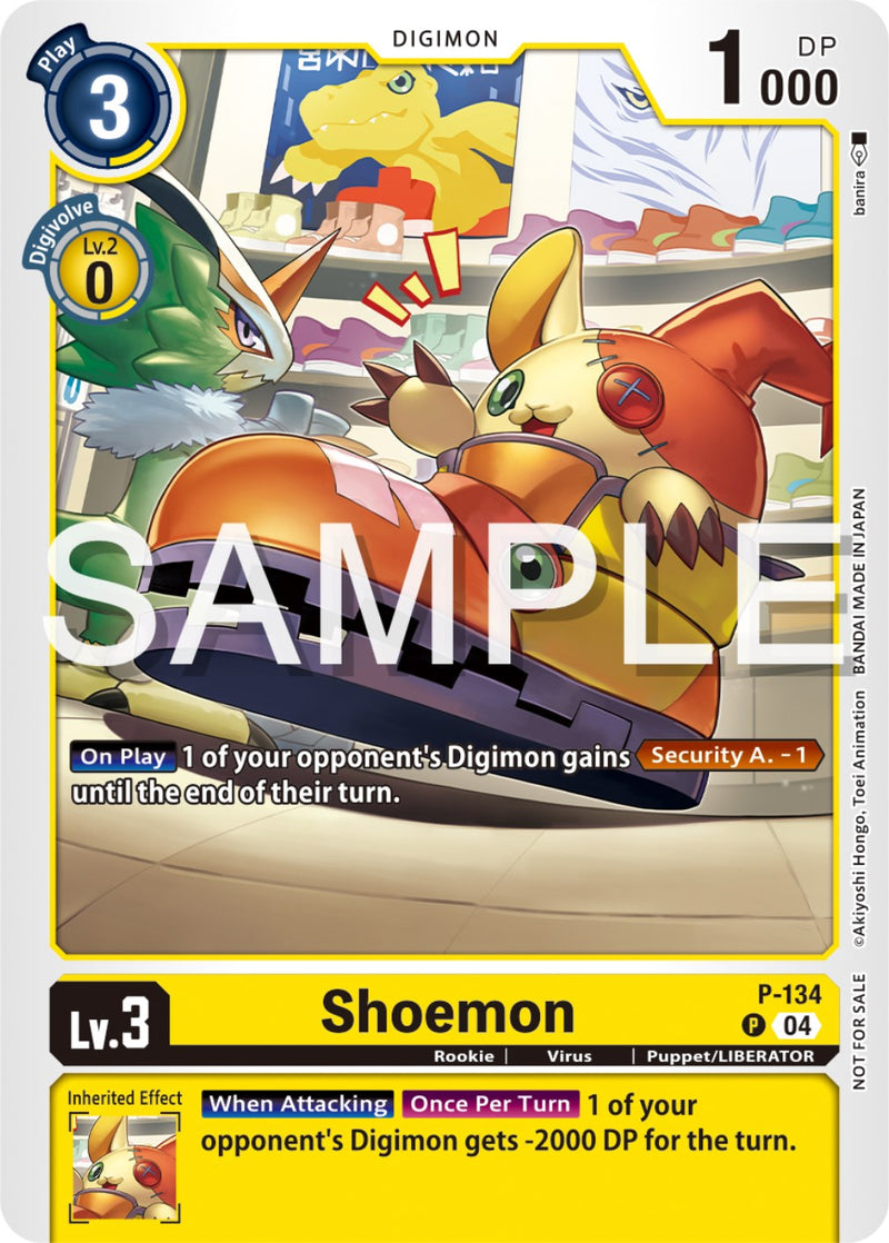 Shoemon [P-134] (Digimon Liberator Promotion Pack) [Promotional Cards] - Destination Retro