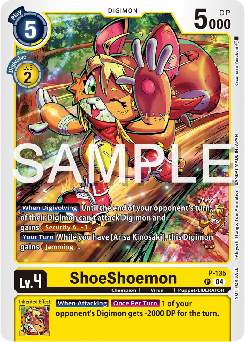 ShoeShoemon [P-135] (Digimon Liberator Promotion Pack) [Promotional Cards] - Destination Retro