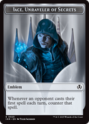 Human Wizard // Emblem - Jace, Unraveler of Secrets Double-Sided Token [Innistrad Remastered Tokens] - Destination Retro