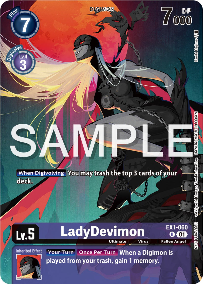 LadyDevimon [EX1-060] (Digimon Illustration Competition Pack 2023) [Classic Collection Promos] - Destination Retro