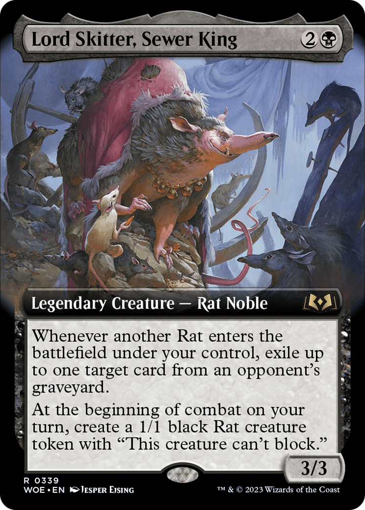 Lord Skitter, Sewer King (Extended Art) [Wilds of Eldraine] - Destination Retro