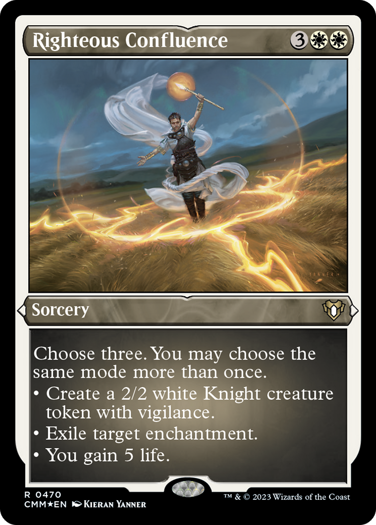 Righteous Confluence (Foil Etched) [Commander Masters] - Destination Retro