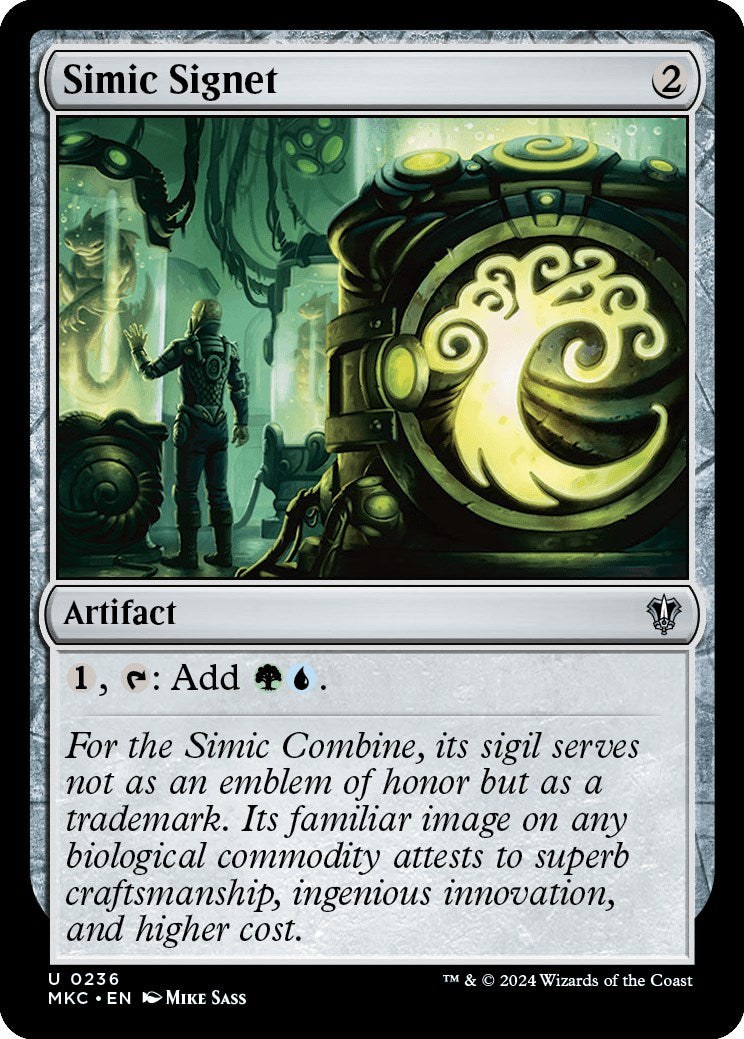 Simic Signet [Murders at Karlov Manor Commander] - Destination Retro