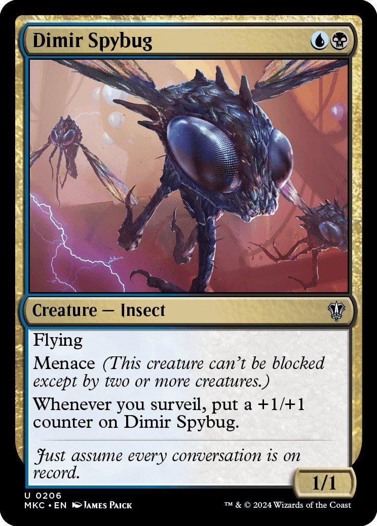 Dimir Spybug [Murders at Karlov Manor Commander] - Destination Retro