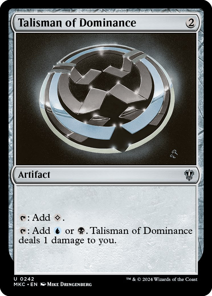 Talisman of Dominance [Murders at Karlov Manor Commander] - Destination Retro