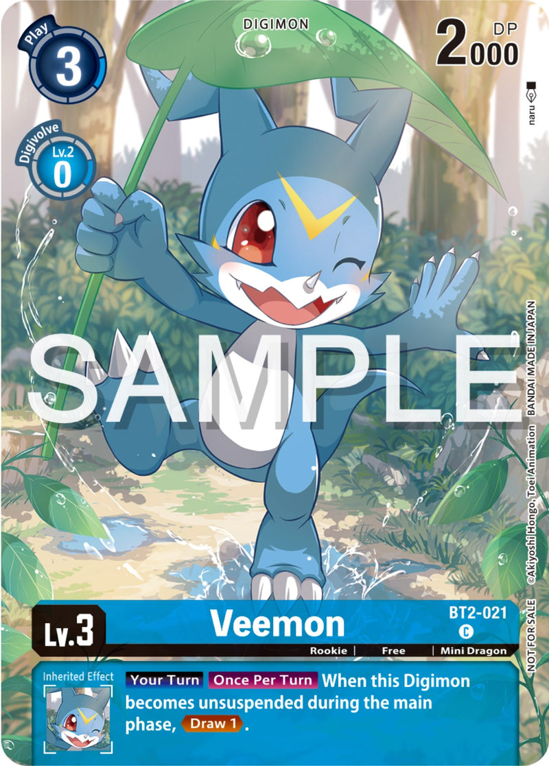 Veemon [BT2-021] (Digimon Illustration Competition Pack 2023) [Release Special Booster Promos] - Destination Retro