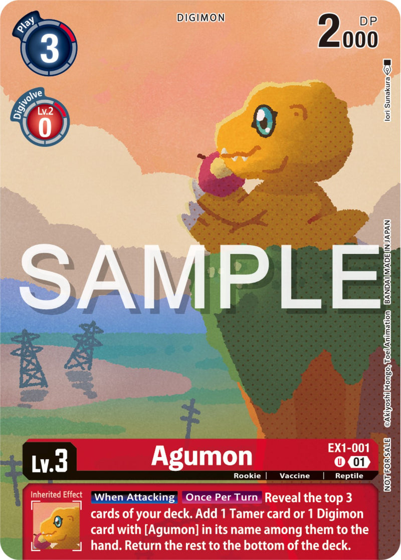 Agumon [EX1-001] (Digimon Illustration Competition Pack 2023) [Classic Collection Promos] - Destination Retro