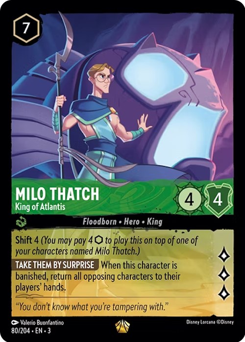 Milo Thatch - King of Atlantis (80/204) [Into the Inklands] - Destination Retro