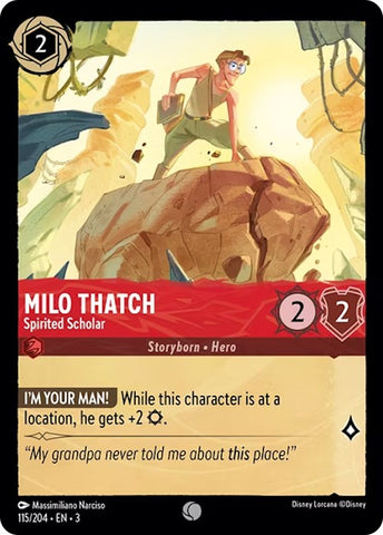 Milo Thatch - Spirited Scholar (115/204) [Into the Inklands] - Destination Retro