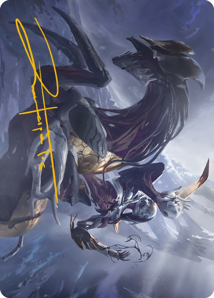 Ria Ivor, Bane of Bladehold Art Card (Gold-Stamped Signature) [Phyrexia: All Will Be One Art Series] - Destination Retro