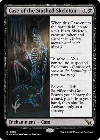 Case of the Stashed Skeleton (Promo Pack) [Murders at Karlov Manor Promos] - Destination Retro