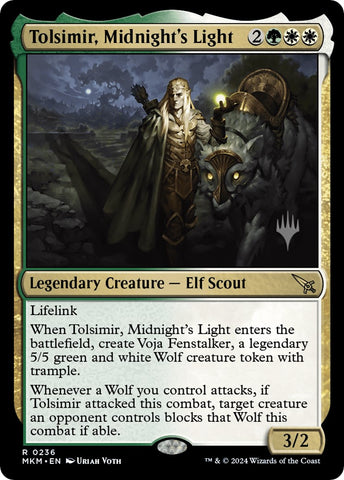 Tolsimir, Midnight's Light (Promo Pack) [Murders at Karlov Manor Promos] - Destination Retro