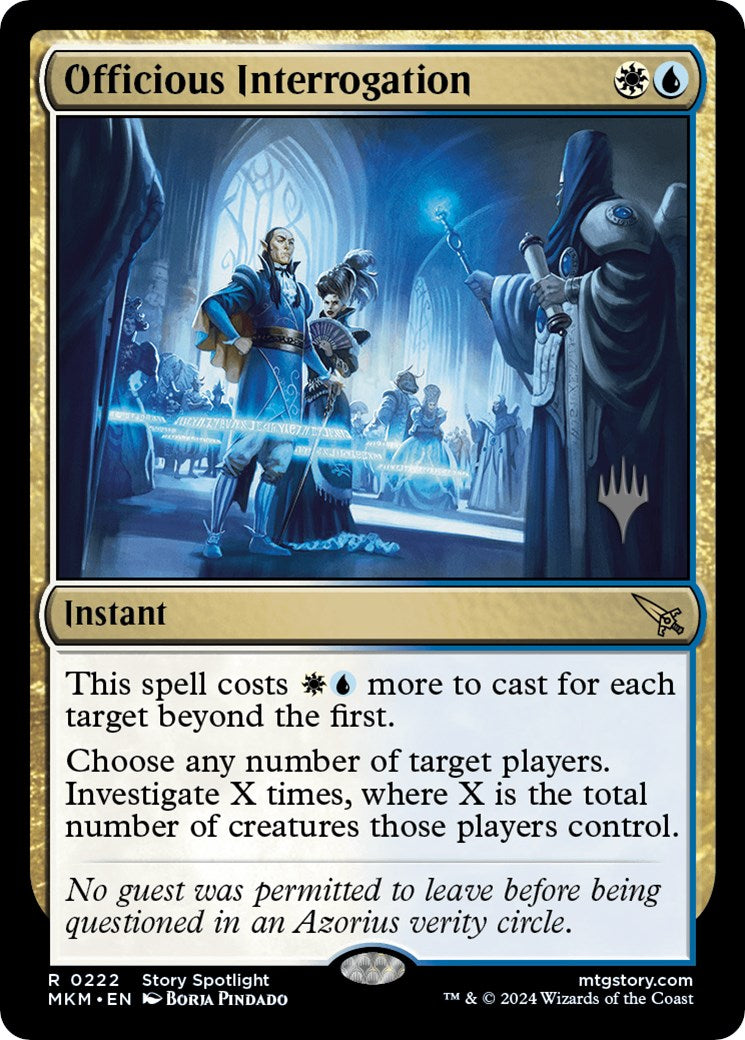 Officious Interrogation (Promo Pack) [Murders at Karlov Manor Promos] - Destination Retro