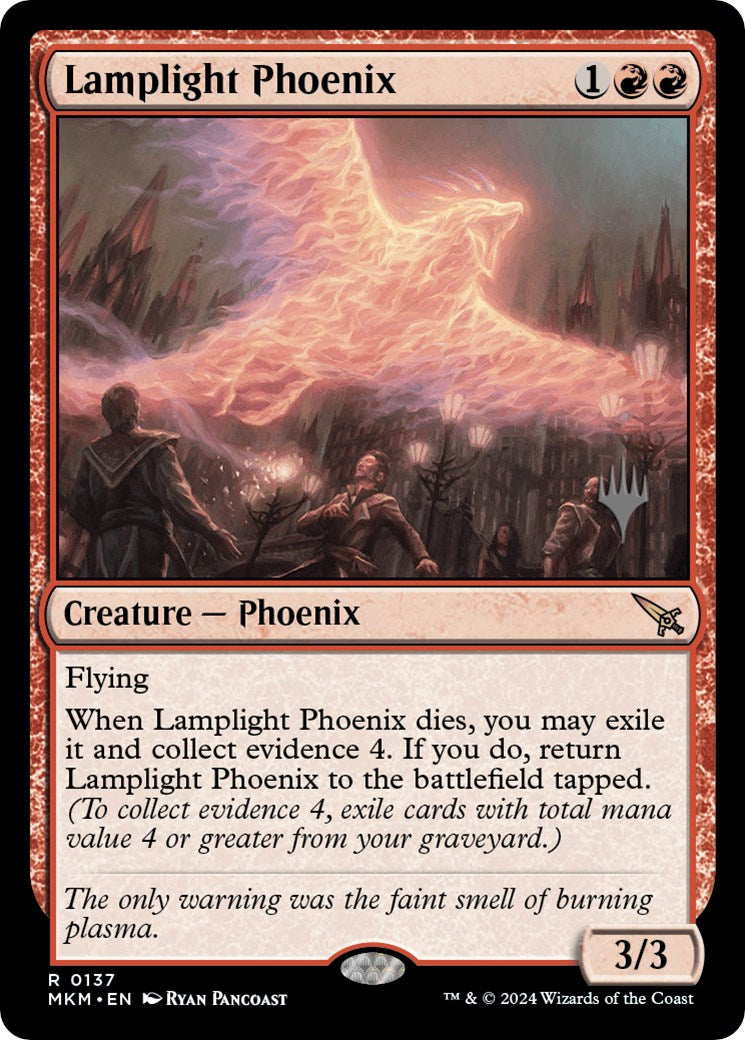 Lamplight Phoenix (Promo Pack) [Murders at Karlov Manor Promos] - Destination Retro