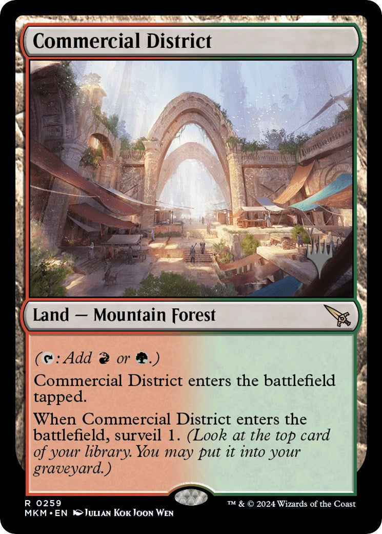 Commercial District (Promo Pack) [Murders at Karlov Manor Promos] - Destination Retro