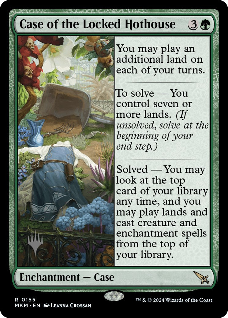 Case of the Locked Hothouse (Promo Pack) [Murders at Karlov Manor Promos] - Destination Retro