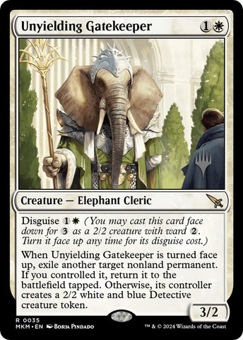 Unyielding Gatekeeper (Promo Pack) [Murders at Karlov Manor Promos] - Destination Retro