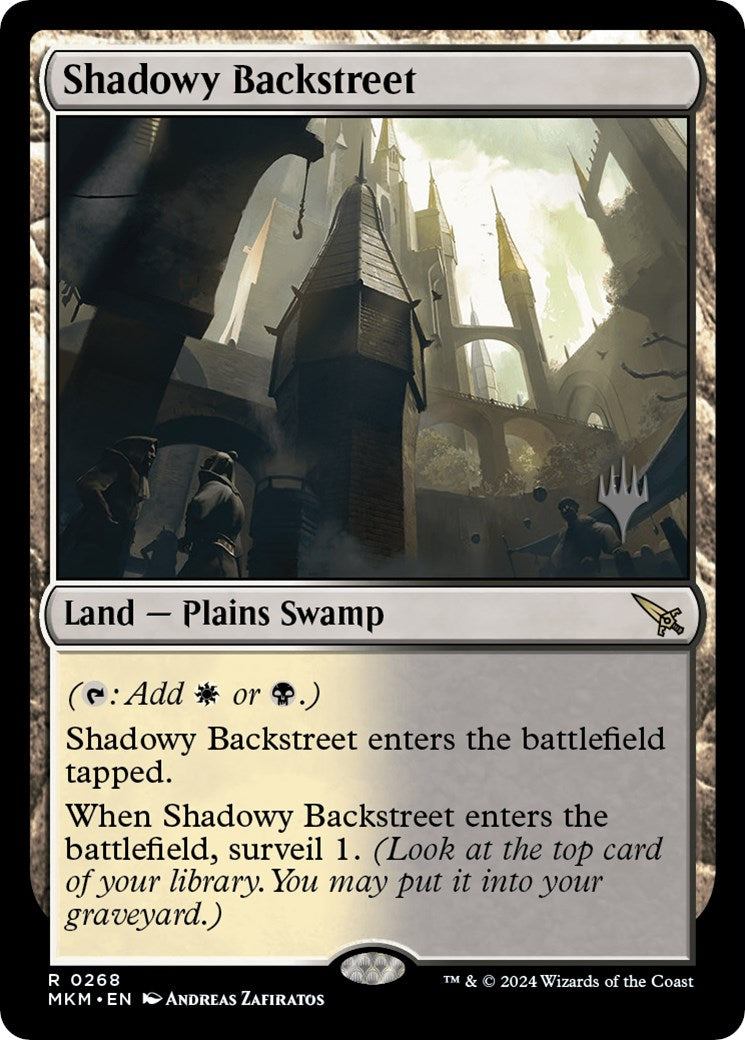 Shadowy Backstreet (Promo Pack) [Murders at Karlov Manor Promos] - Destination Retro