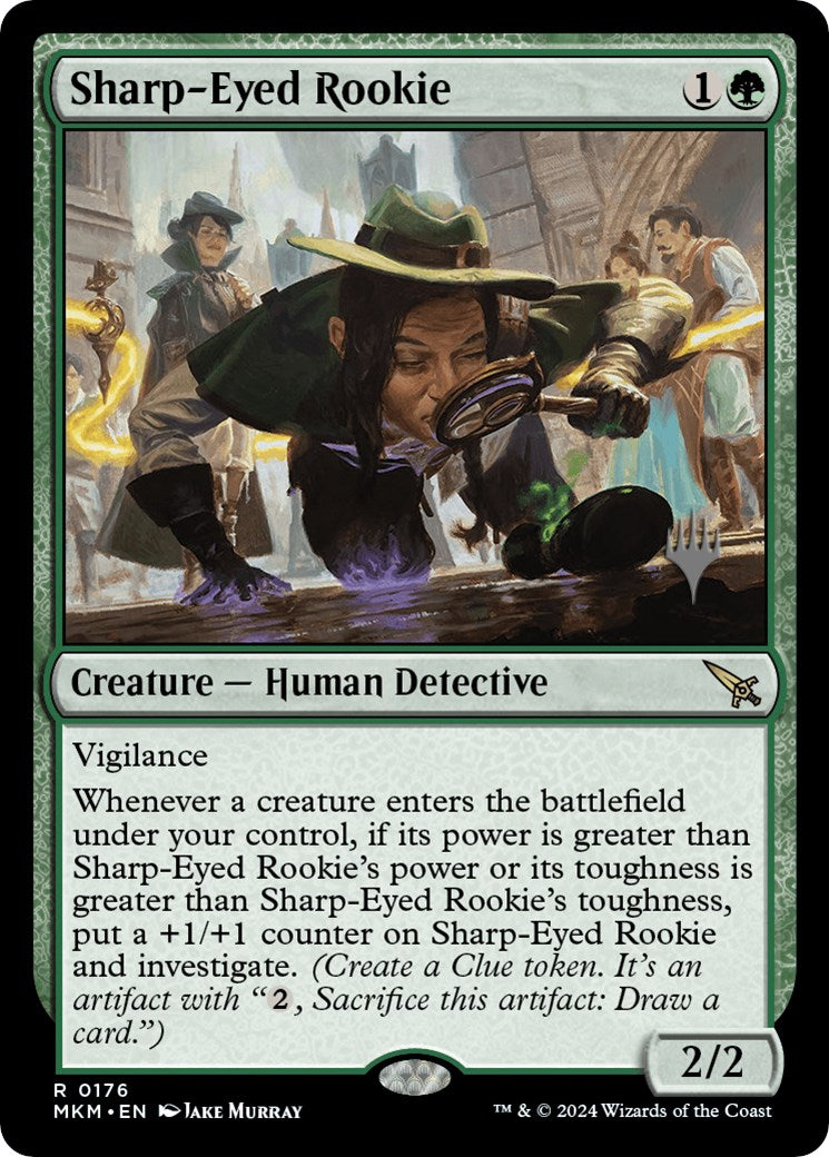 Sharp-Eyed Rookie (Promo Pack) [Murders at Karlov Manor Promos] - Destination Retro