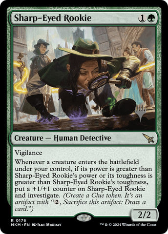 Sharp-Eyed Rookie (Promo Pack) [Murders at Karlov Manor Promos] - Destination Retro