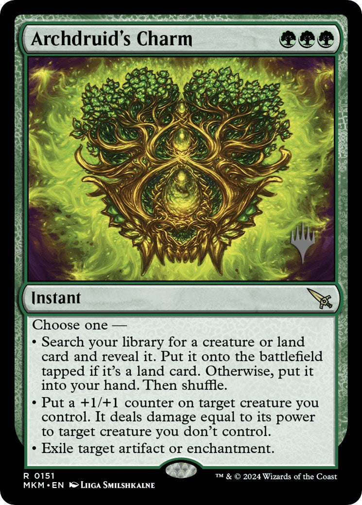 Archdruid's Charm (Promo Pack) [Murders at Karlov Manor Promos] - Destination Retro