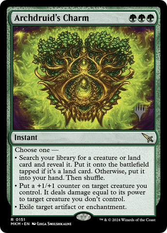Archdruid's Charm (Promo Pack) [Murders at Karlov Manor Promos] - Destination Retro