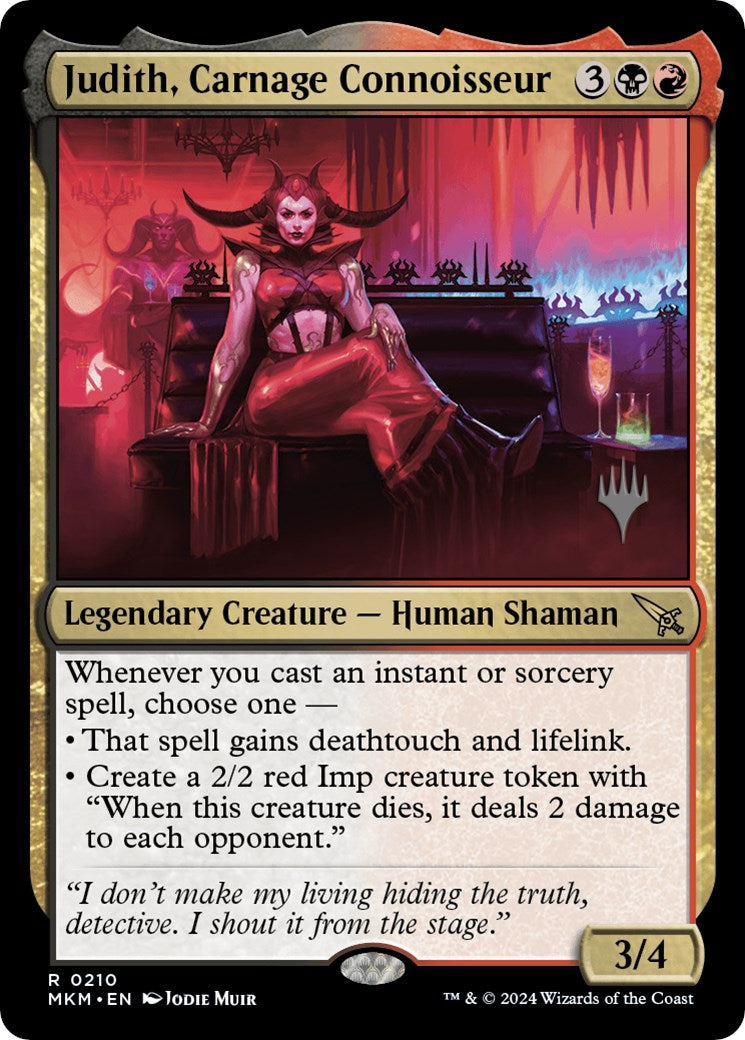 Judith, Carnage Connoisseur (Promo Pack) [Murders at Karlov Manor Promos] - Destination Retro