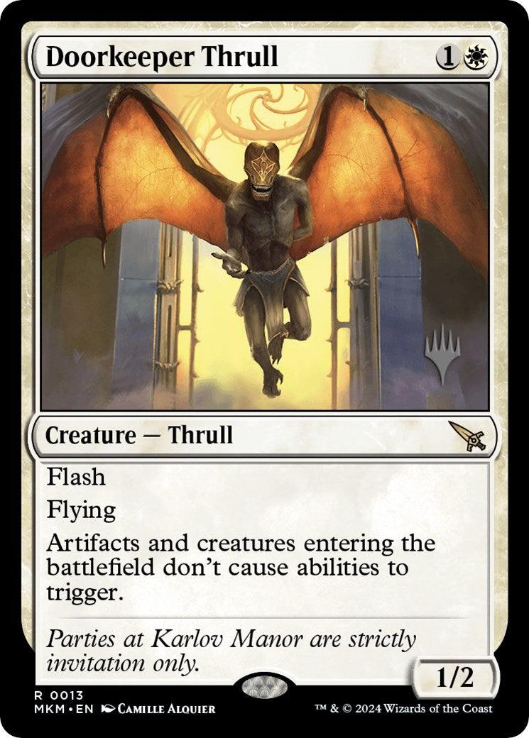Doorkeeper Thrull (Promo Pack) [Murders at Karlov Manor Promos] - Destination Retro