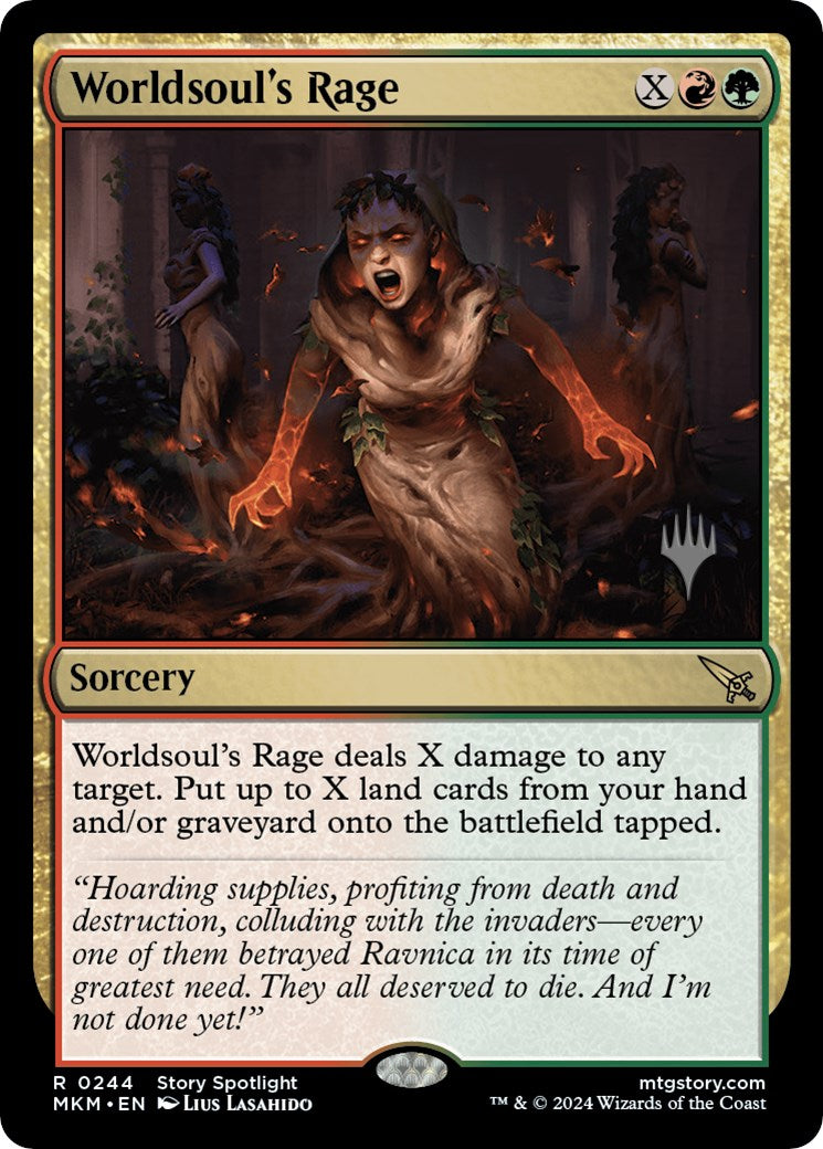 Worldsoul's Rage (Promo Pack) [Murders at Karlov Manor Promos] - Destination Retro