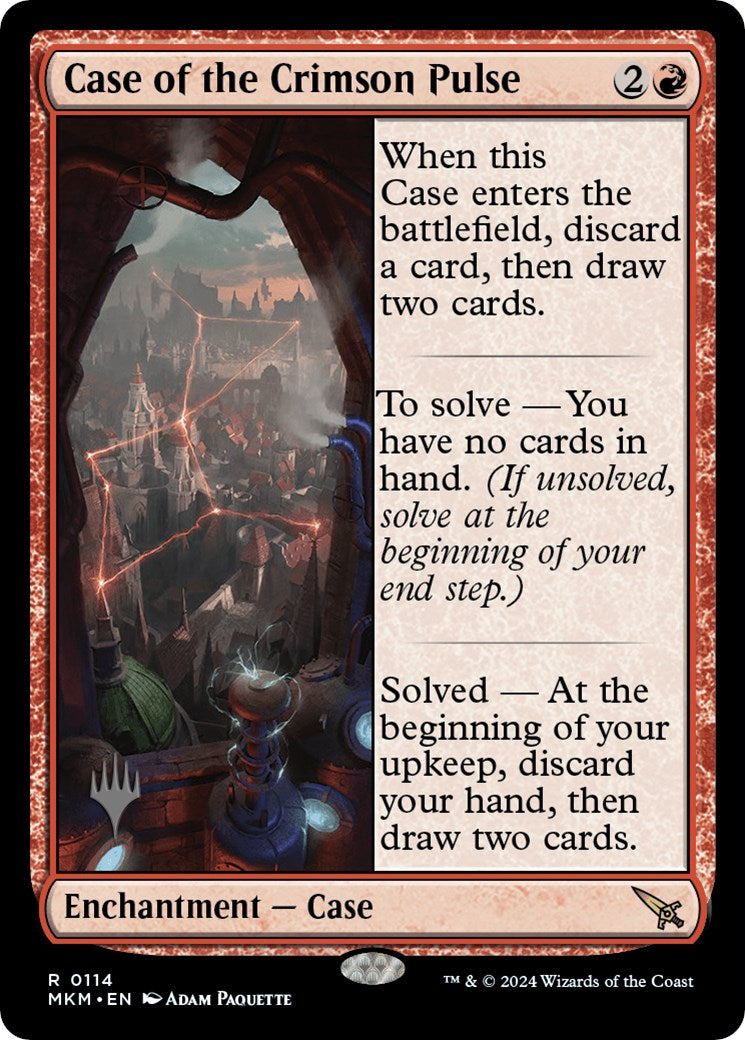 Case of the Crimson Pulse (Promo Pack) [Murders at Karlov Manor Promos] - Destination Retro