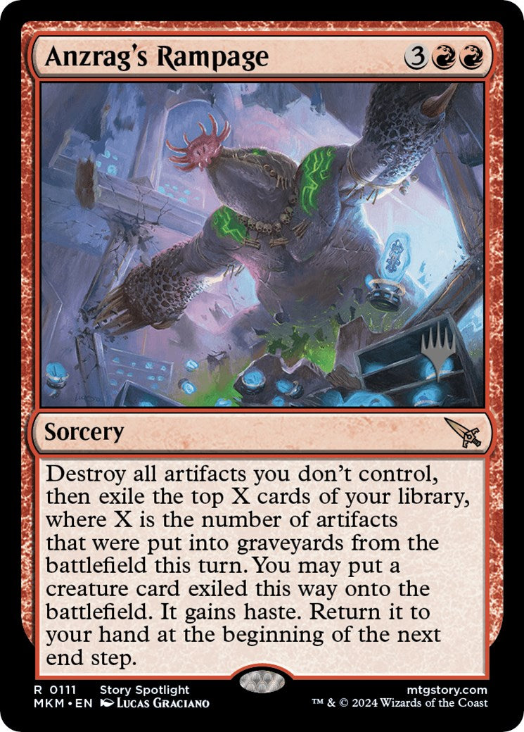 Anzrag's Rampage (Promo Pack) [Murders at Karlov Manor Promos] - Destination Retro