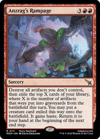 Anzrag's Rampage (Promo Pack) [Murders at Karlov Manor Promos] - Destination Retro