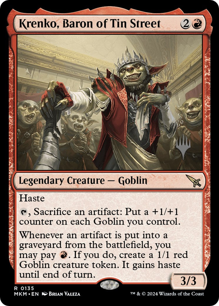 Krenko, Baron of Tin Street (Promo Pack) [Murders at Karlov Manor Promos] - Destination Retro