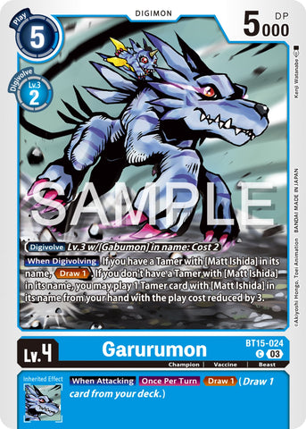 Garurumon [BT15-024] [Exceed Apocalypse] - Destination Retro