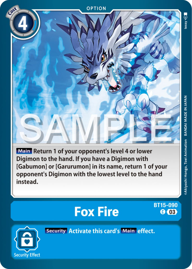 Fox Fire [BT15-090] [Exceed Apocalypse] - Destination Retro