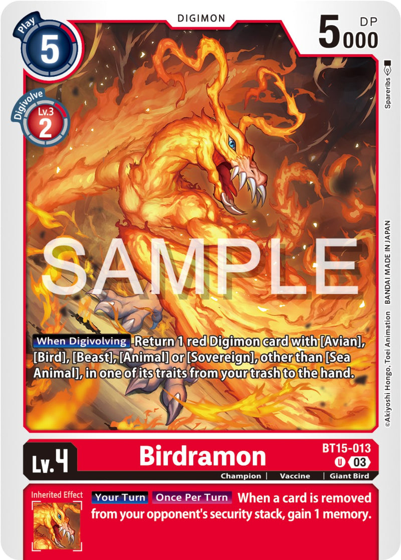 Birdramon [BT15-013] [Exceed Apocalypse] - Destination Retro