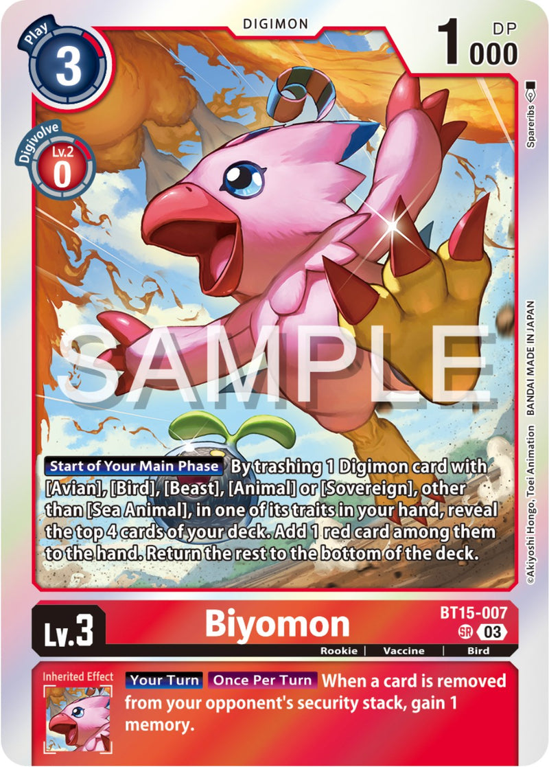 Biyomon [BT15-007] [Exceed Apocalypse] - Destination Retro