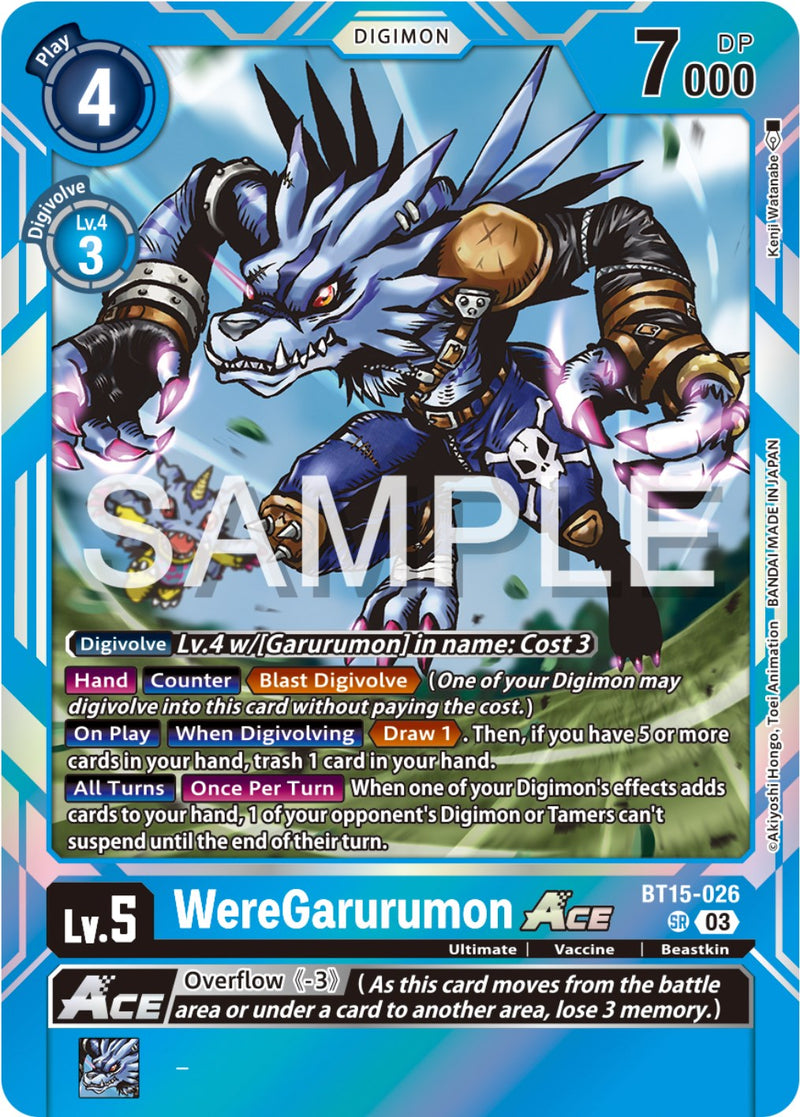 WereGarurumon Ace [BT15-026] [Exceed Apocalypse] - Destination Retro