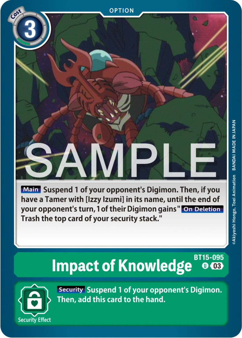 Impact of Knowledge [BT15-095] [Exceed Apocalypse] - Destination Retro
