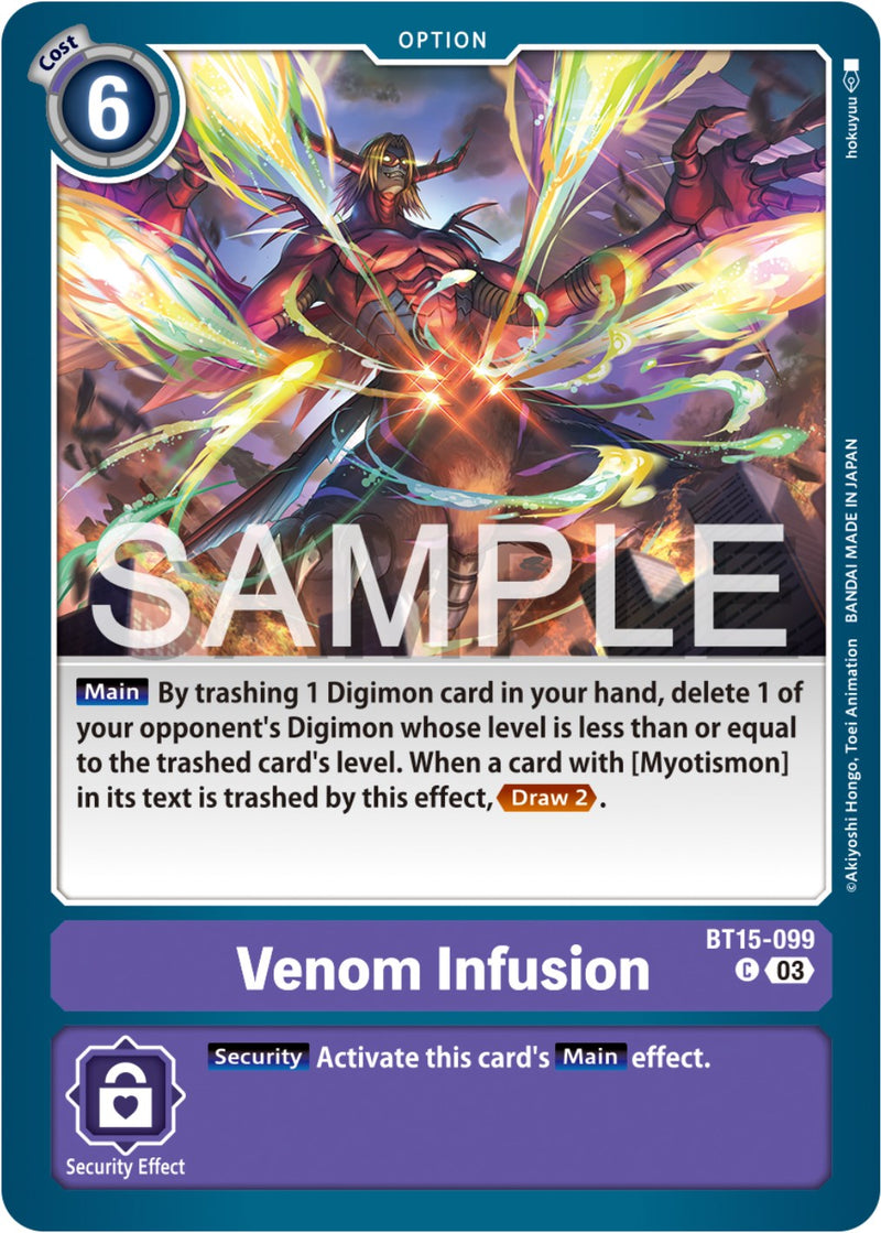 Venom Infusion [BT15-099] [Exceed Apocalypse] - Destination Retro