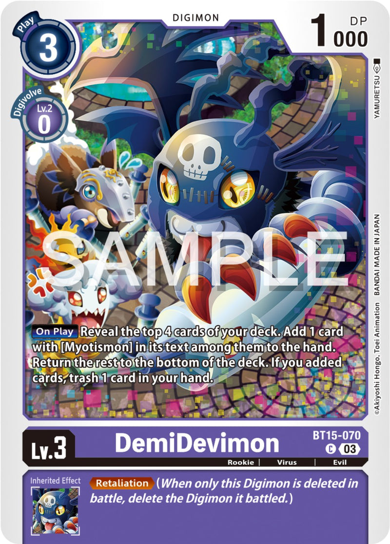 DemiDevimon [BT15-070] [Exceed Apocalypse] - Destination Retro